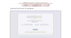 Desktop Screenshot of drejemplo.mediturnos.com
