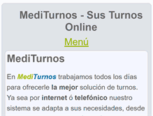 Tablet Screenshot of mediturnos.com